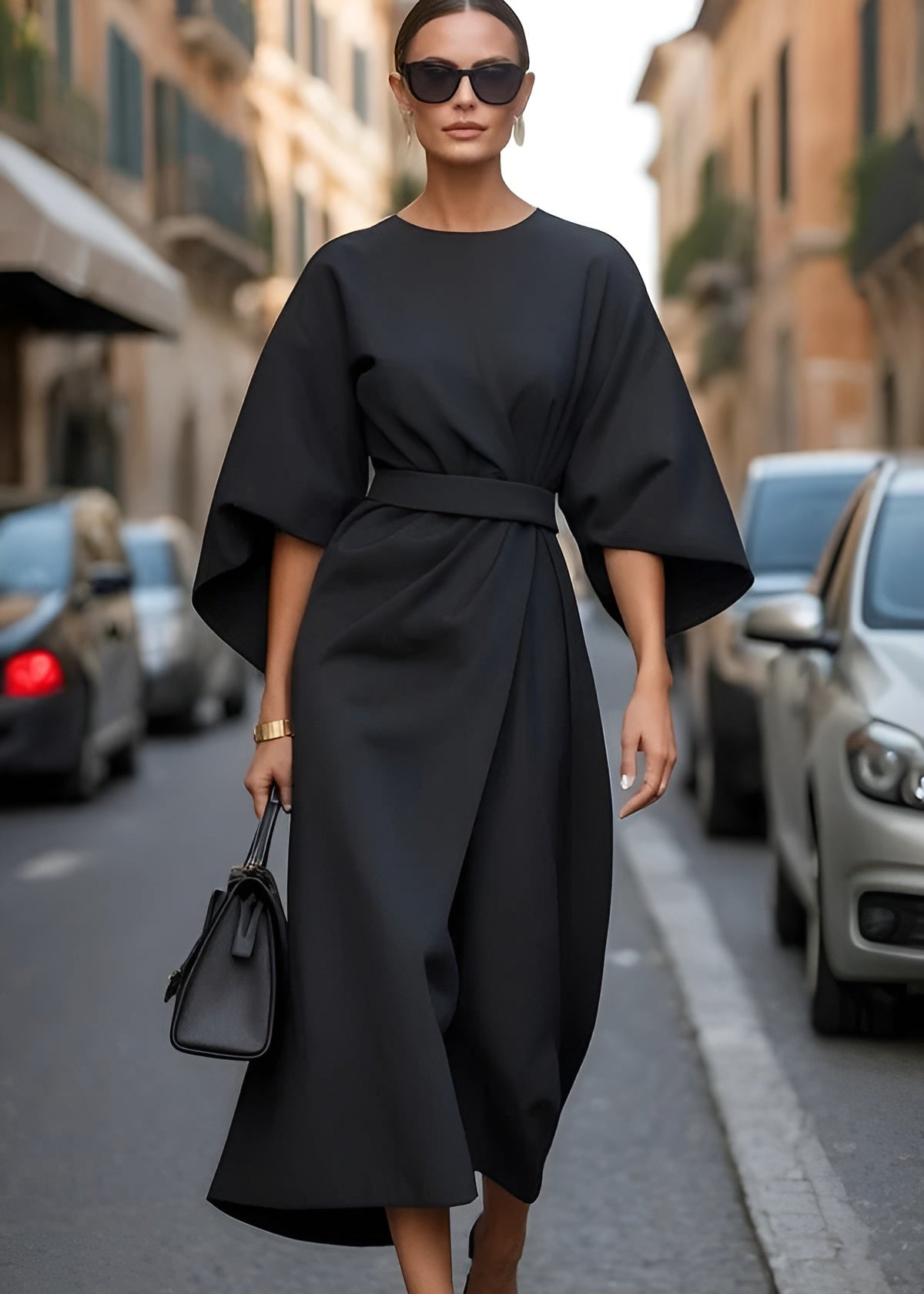 Louise™ | Elegante jurk met wijde mouwen