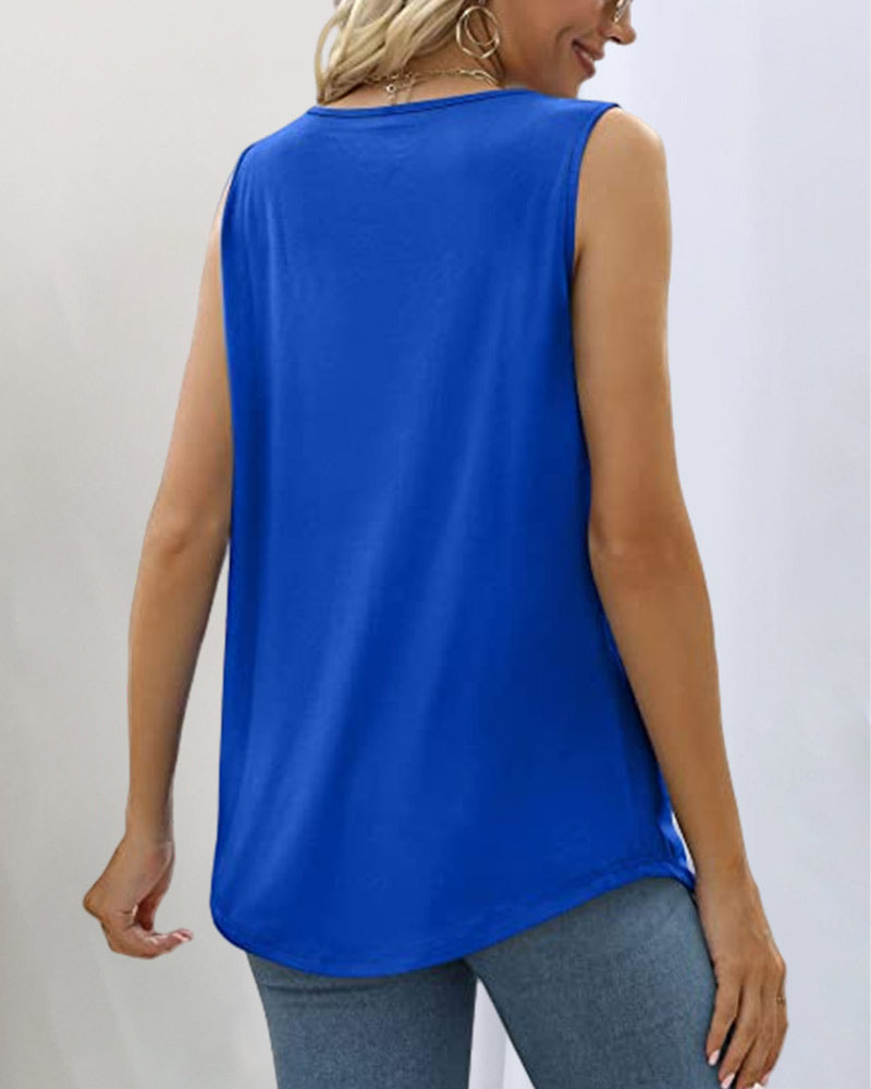 Demi™ | Mouwloze tanktop met vierkante halslijn