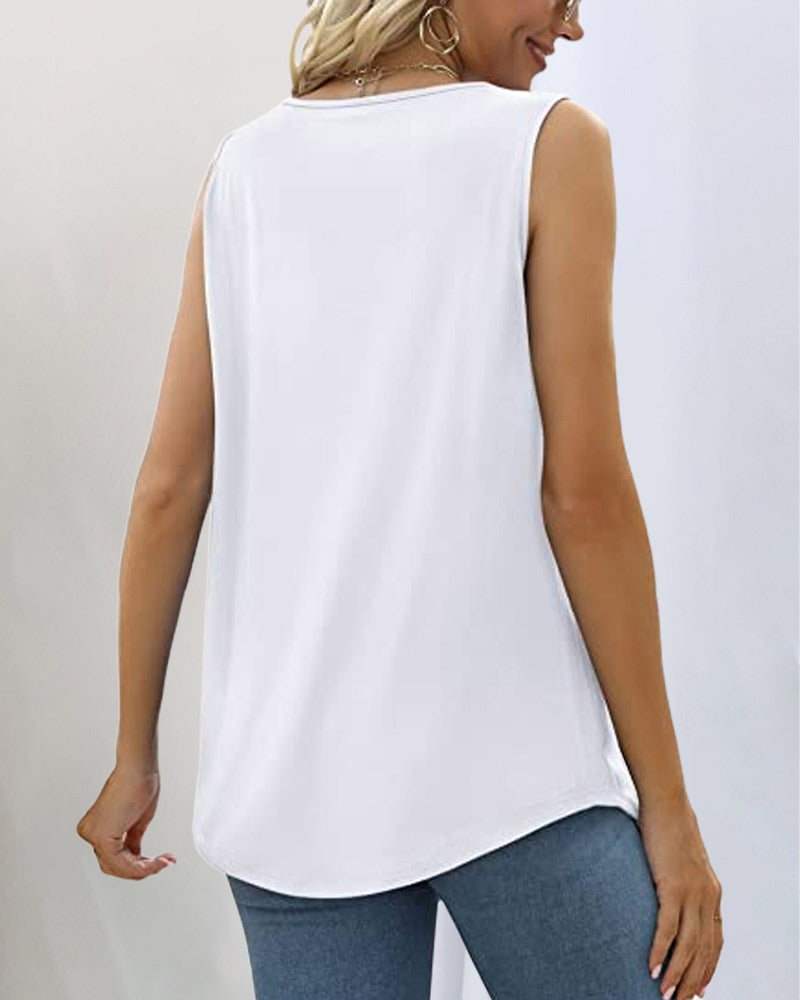 Demi™ | Mouwloze tanktop met vierkante halslijn