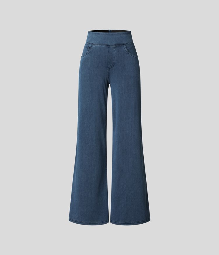 Evie™ | Comfy Elastische Broek met Hoge Taille