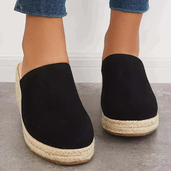 Marga™ | Elegante sandalen met gevlochten sleehak