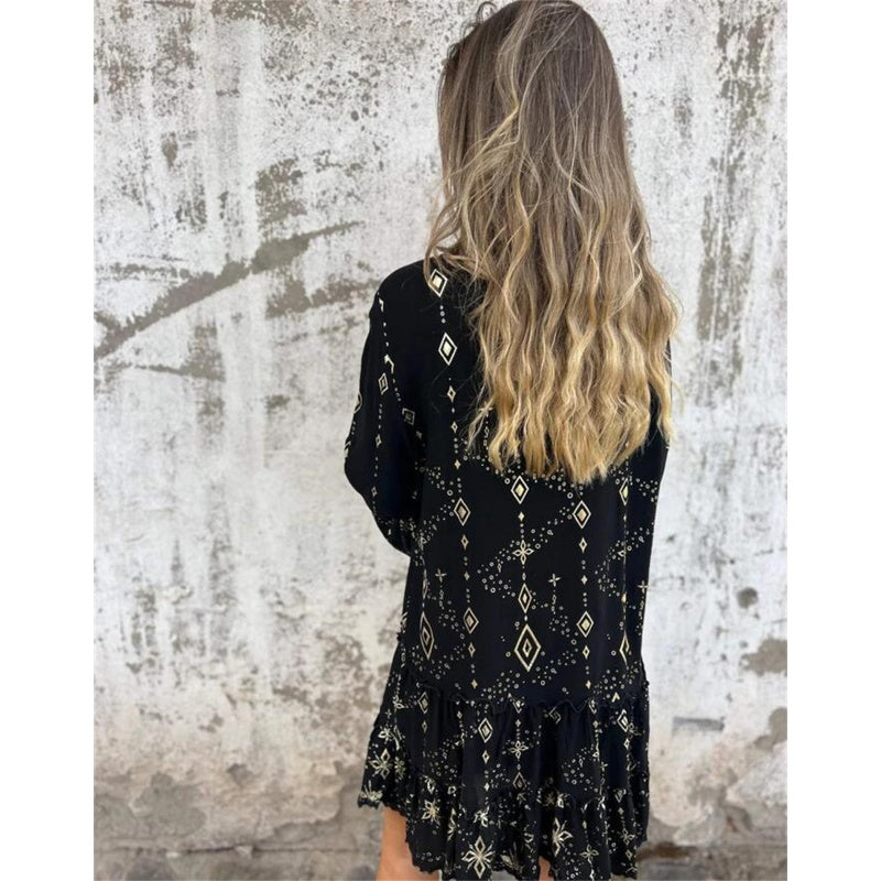 Marieke™ | Elegante jurk met lantaarnmouwen