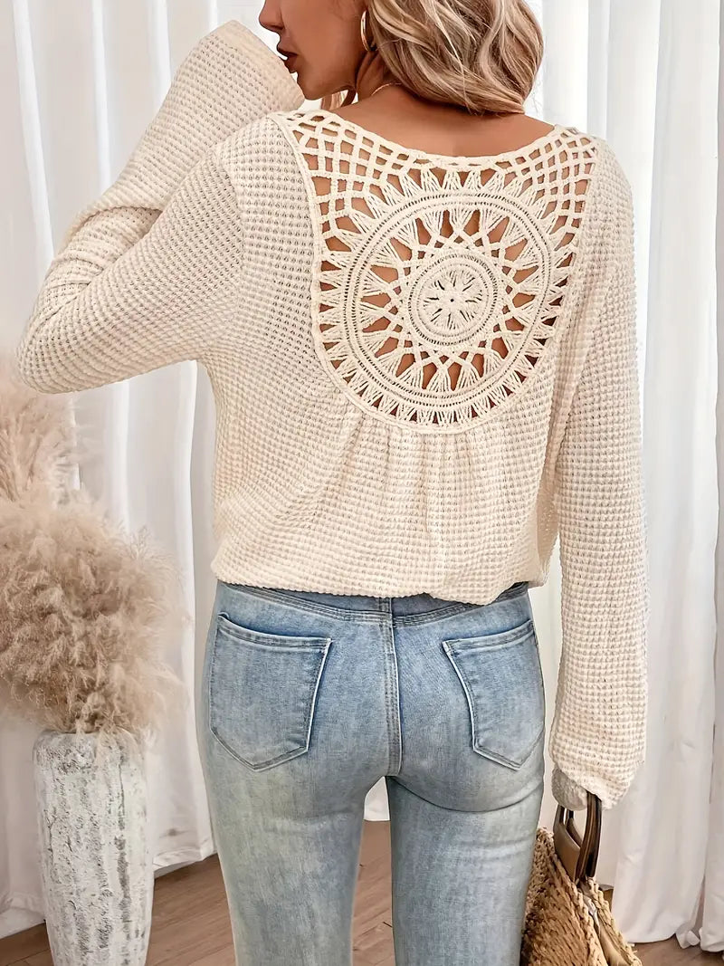 Wilma™ - Elegante Ibiza-style blouse met V-hals