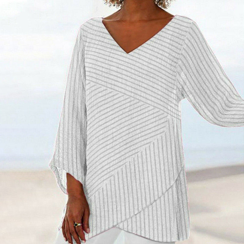 Linda | Casual Relaxed Fit V-Neck Top