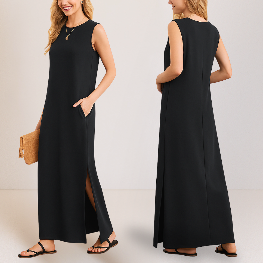 Emma™ | Elegante Lange Anti-Kreuk Jurk