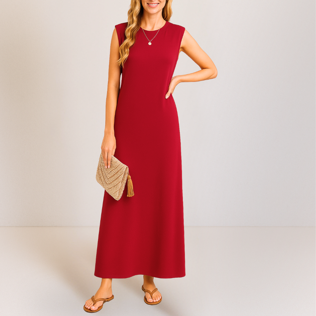 Emma™ | Elegante Lange Anti-Kreuk Jurk