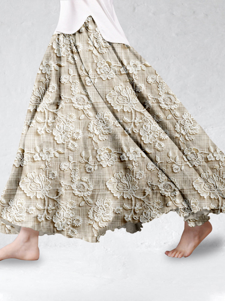 Whitney | Elegant Floral Maxi Skirt