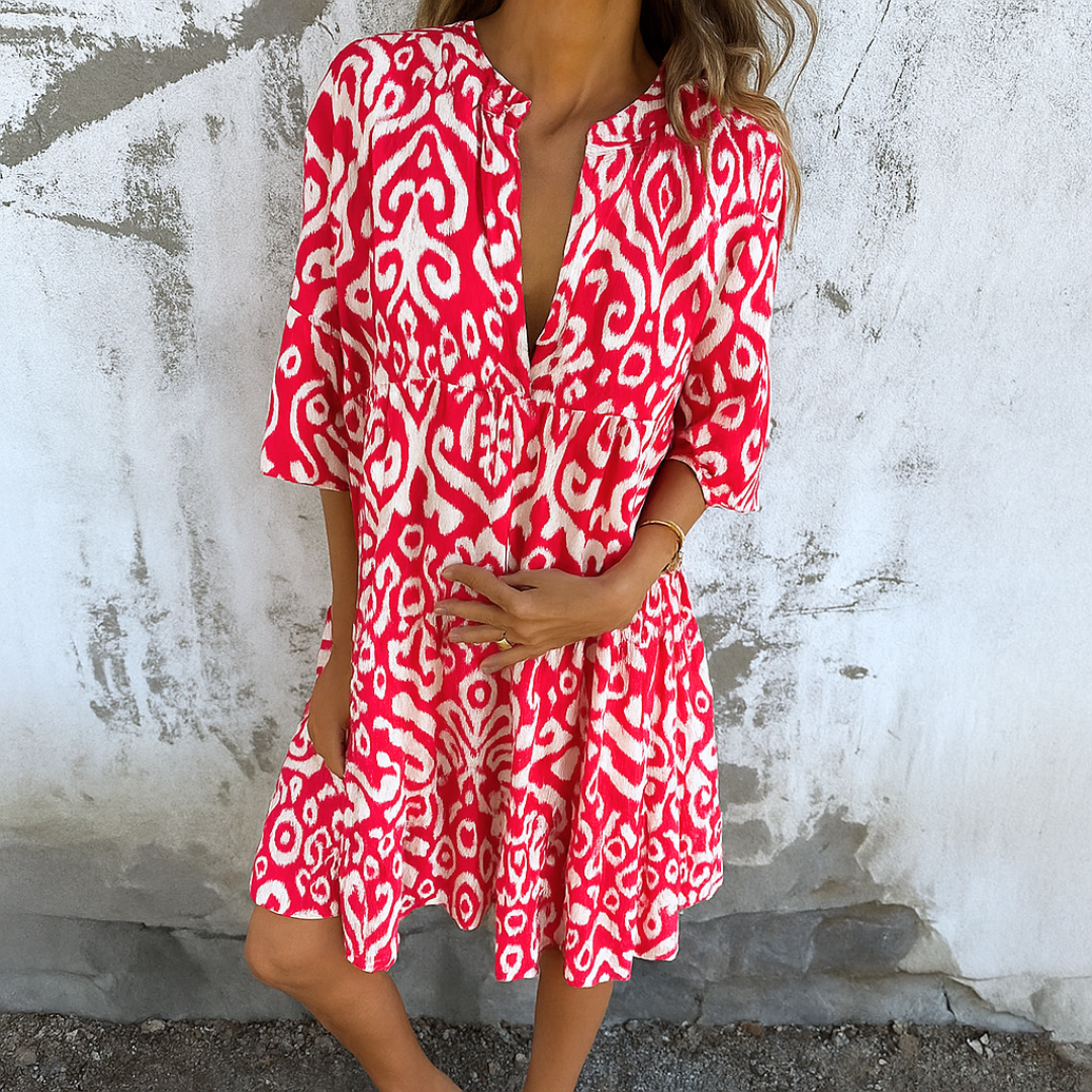 Margriet™ | Elegante jurk met V-hals