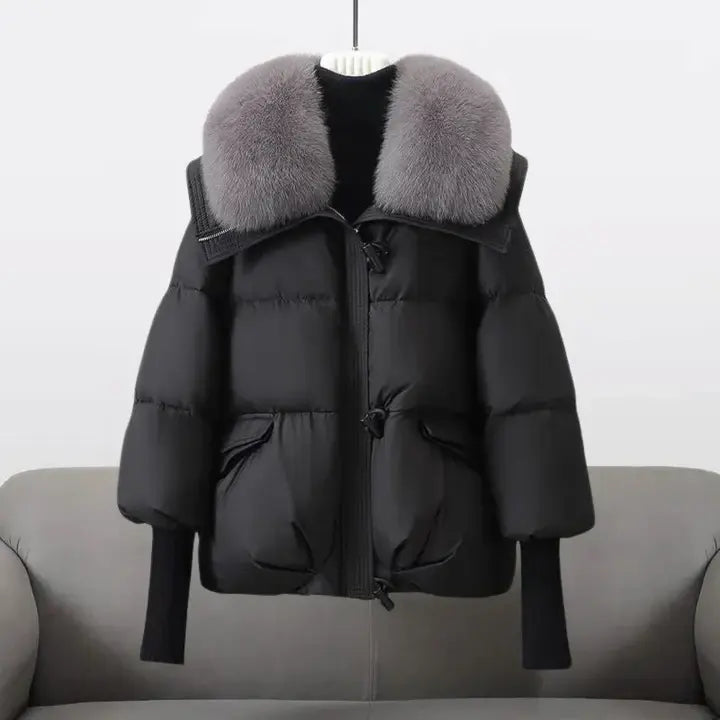 CHRISTINA® – Winter coat with luxurious fur collar