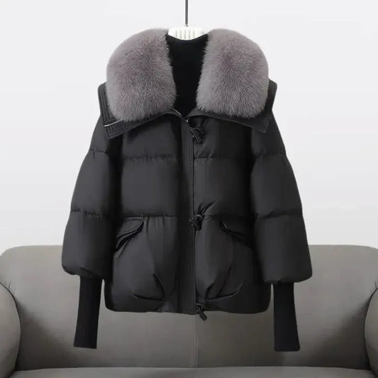 CHRISTINA® – Winter coat with luxurious fur collar