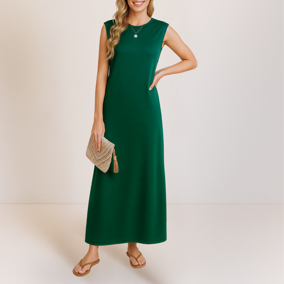 Emma™ | Elegante Lange Anti-Kreuk Jurk