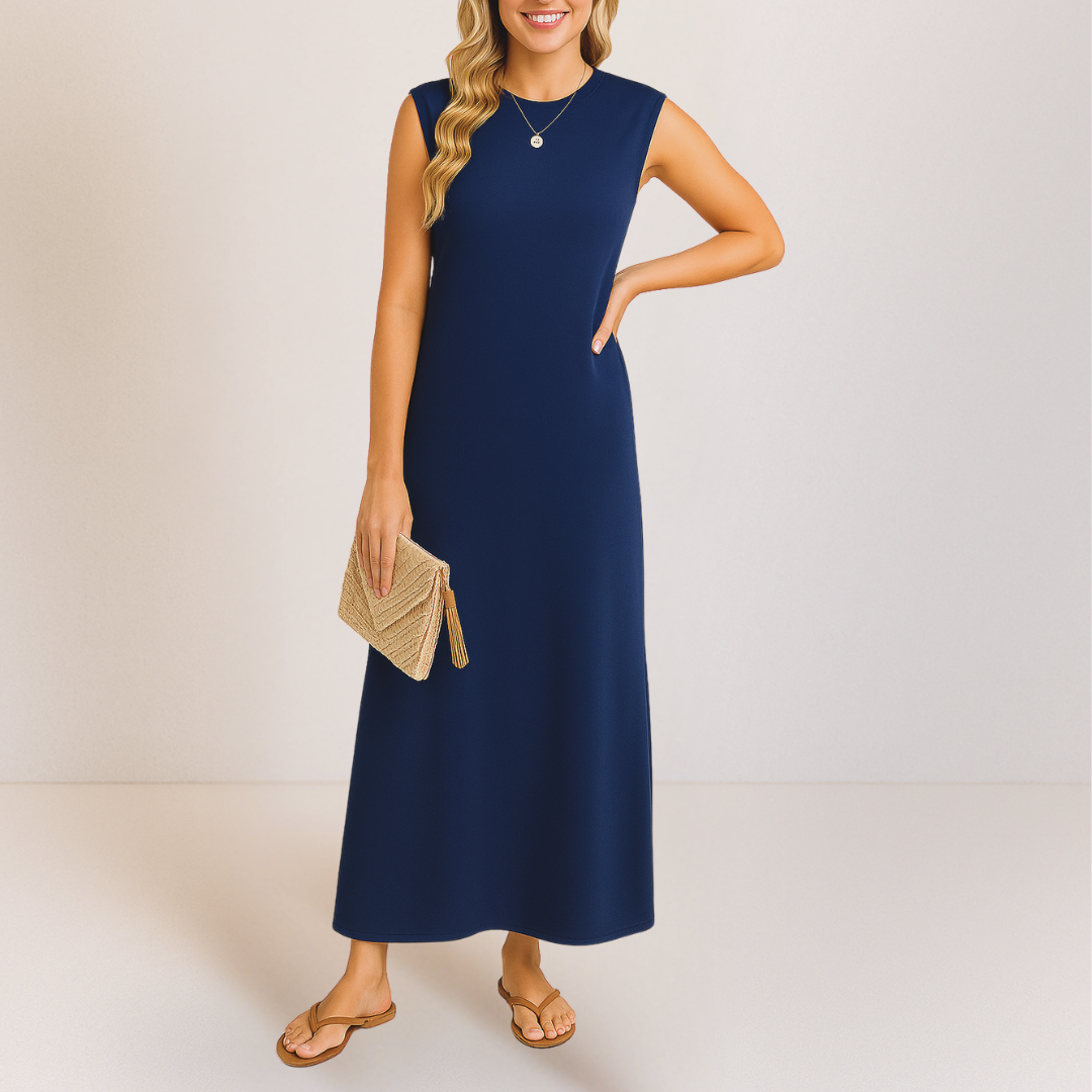 Emma™ | Elegante Lange Anti-Kreuk Jurk