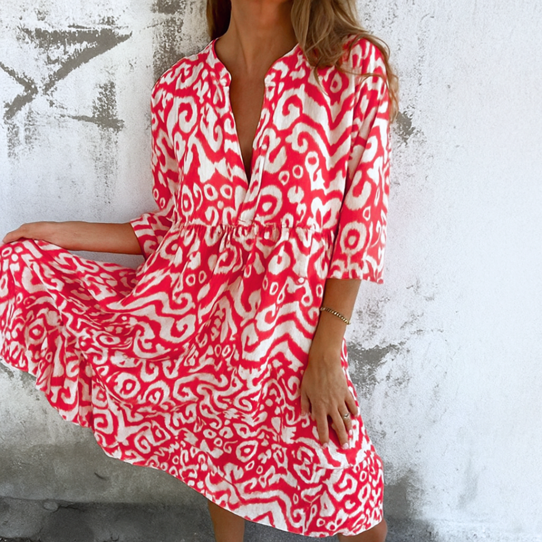 Margriet™ | Elegante jurk met V-hals