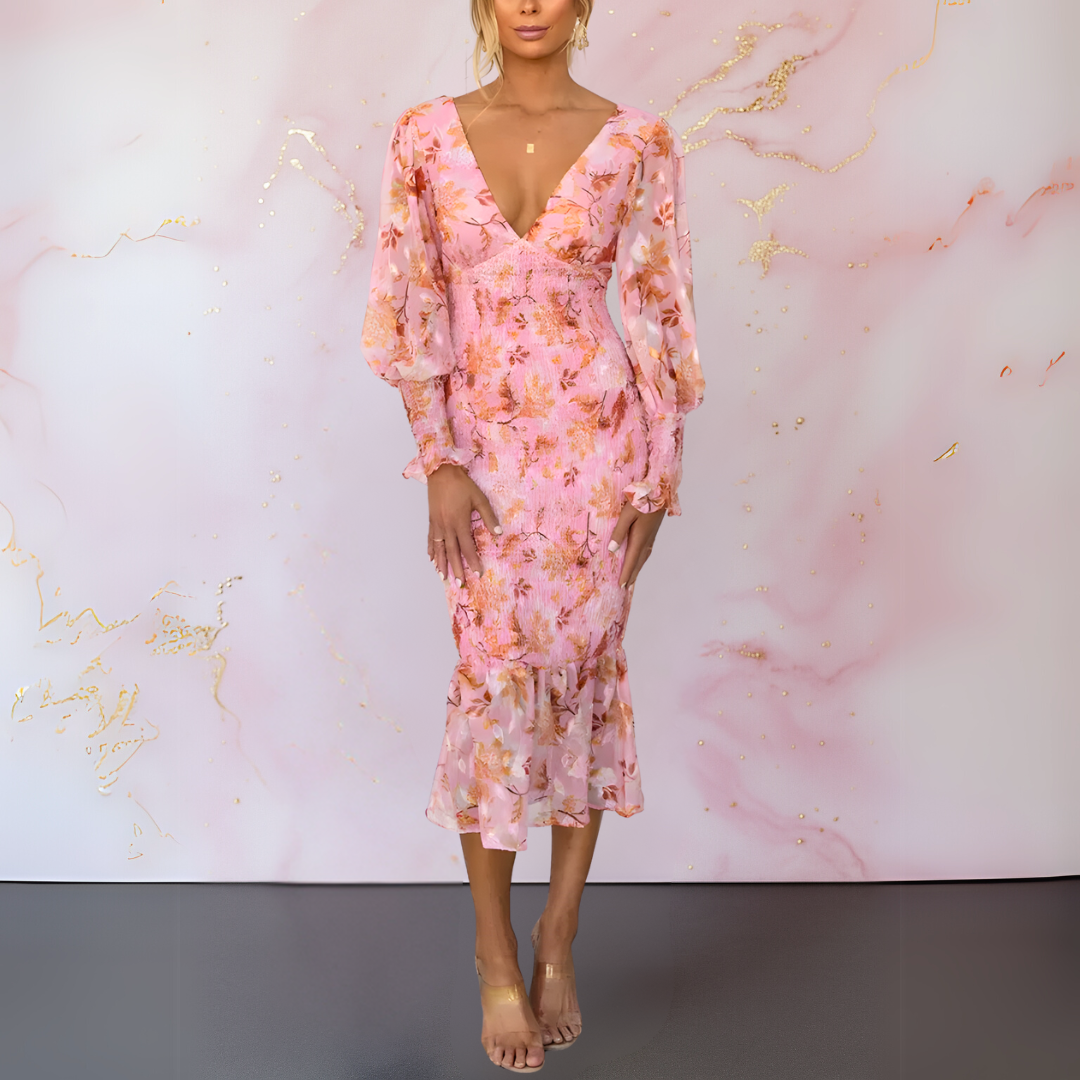 Ella™ | Elegante bloemen jurk