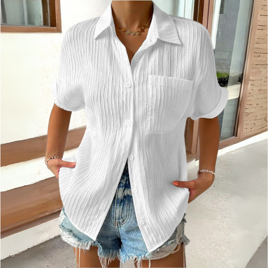Anneke™ | Elegant blouse with shirt collar