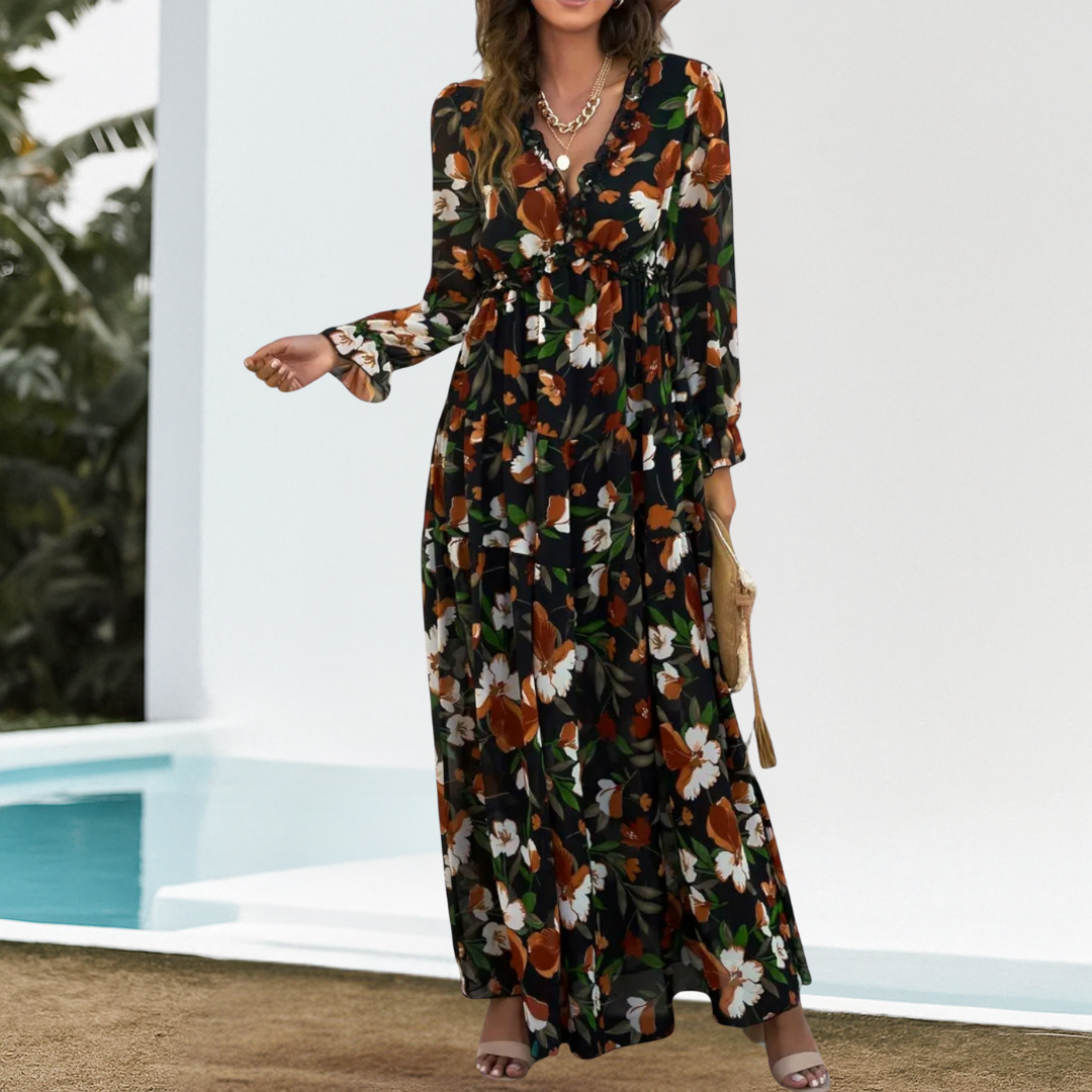 Helga™ | Elegante Bloemen Jurk