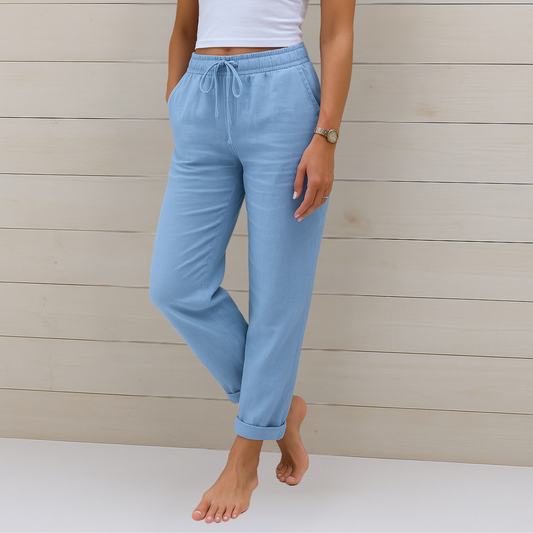 Nora™ | Premium breathable linen stretch trousers