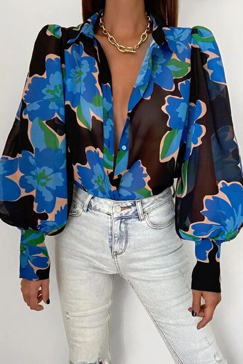 Daisy | Elegant Long Sleeve Button-Front Blouse