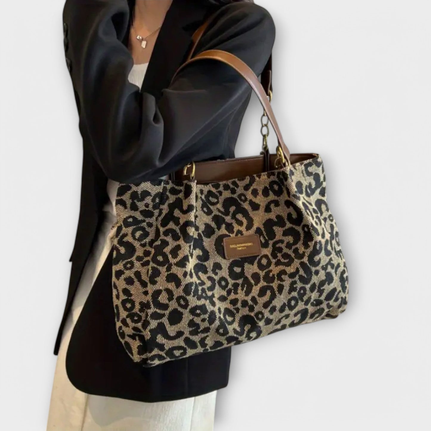 Ella | Stylish Leopard Print Tote