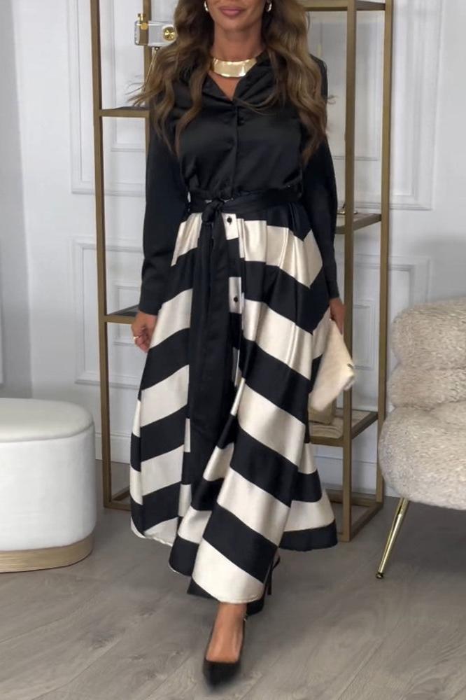Elisa™ | Gestreepte Jurk