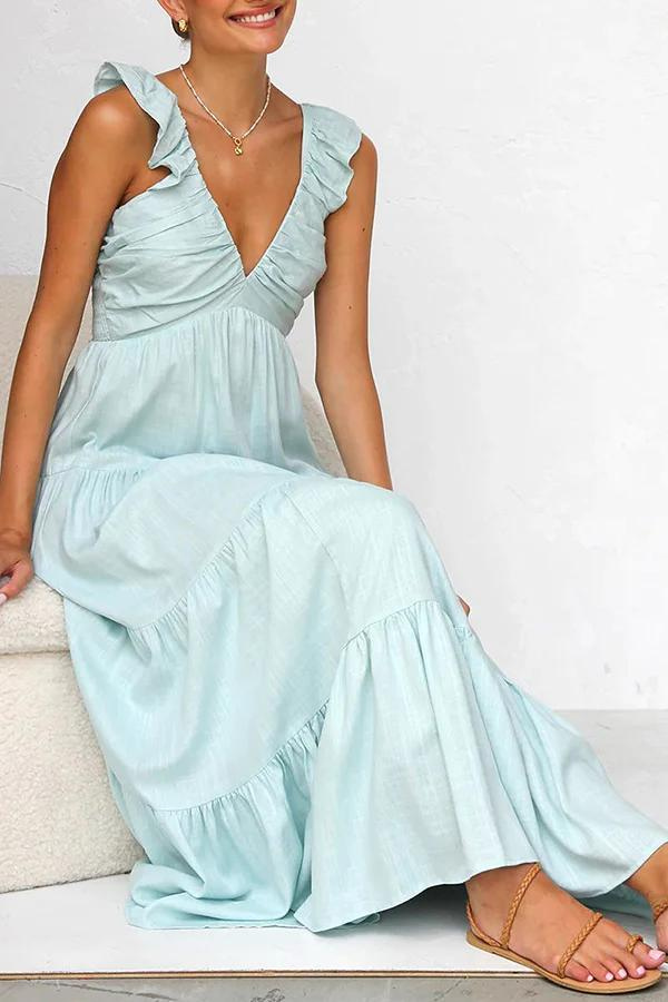 Janine™ | Elegante jurk met V-hals