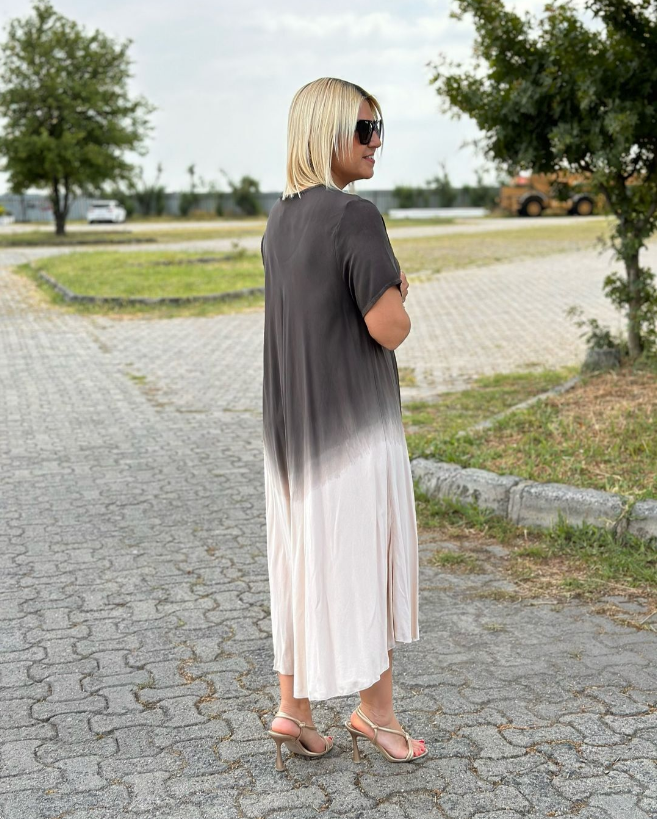 Manuela | Elegante jurk met korte mouwen
