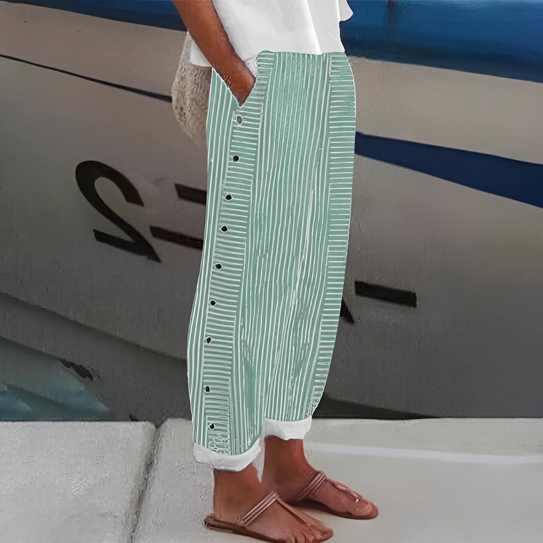 Mila™ | Soft-line broek met zijzakken
