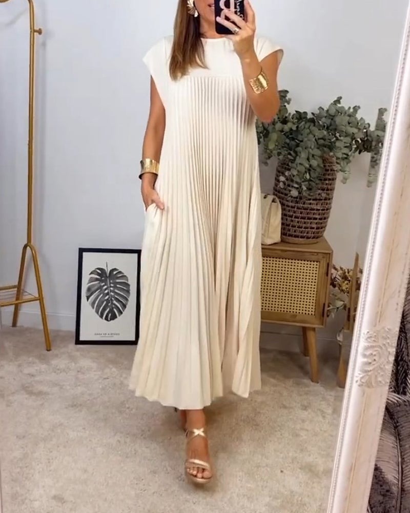 Joyce™ | Elegant Geplooide Jurk