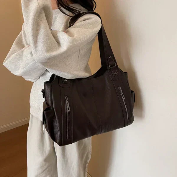 Bianca | Stylish Zip Detail Shoulder Bag