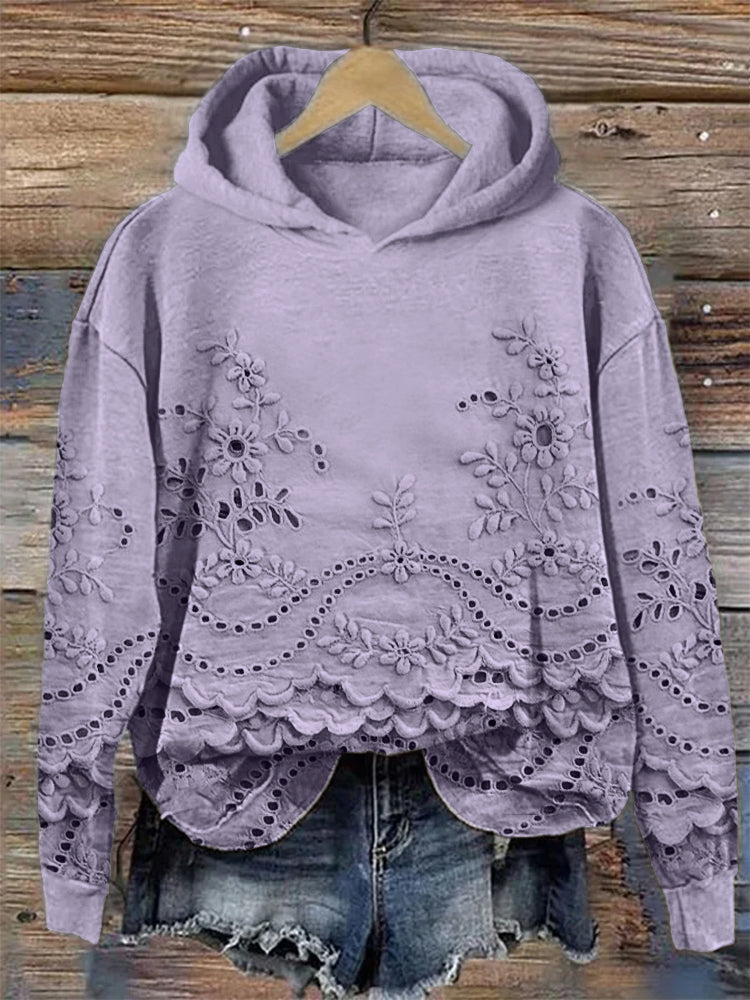 Verity | Relaxed-Fit Casual Embroidered Hoodie