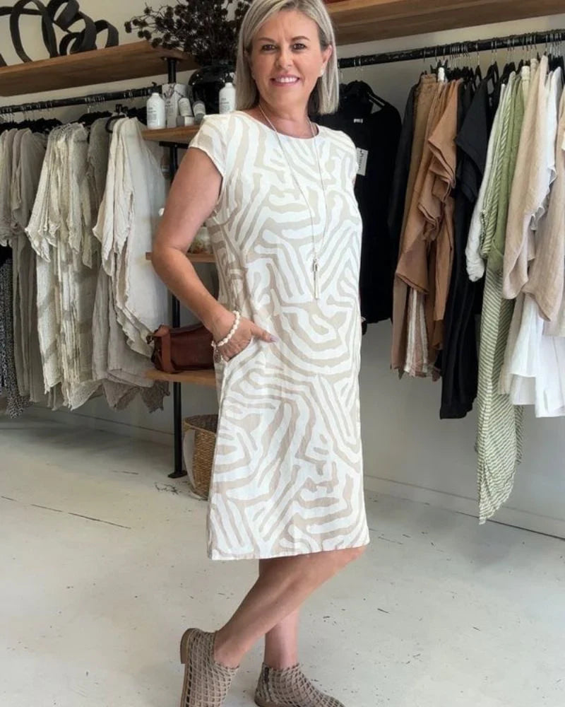 Nelia – Jurk met zebra-print
