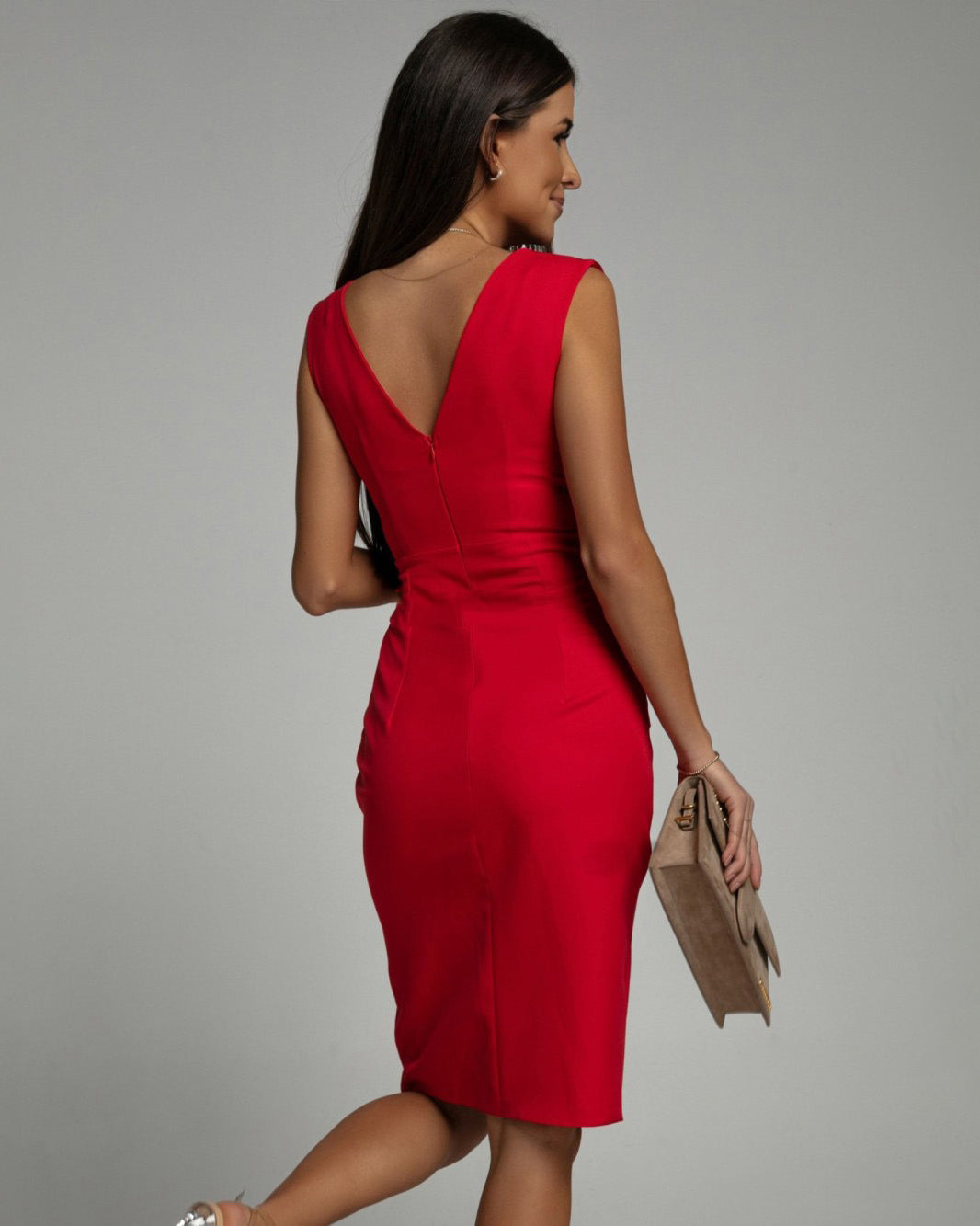 Helena™ | Jurk met V-hals en split