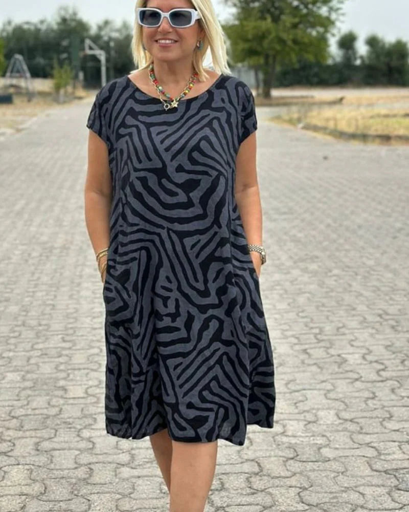 Nelia – Jurk met zebra-print