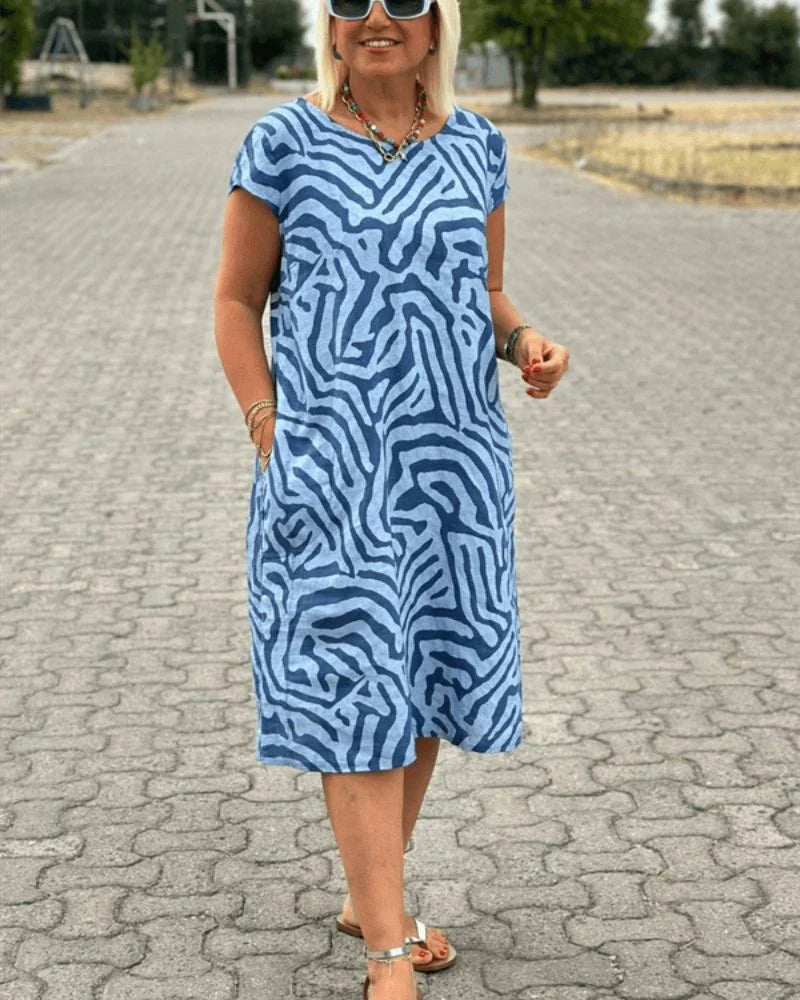 Nelia – Jurk met zebra-print