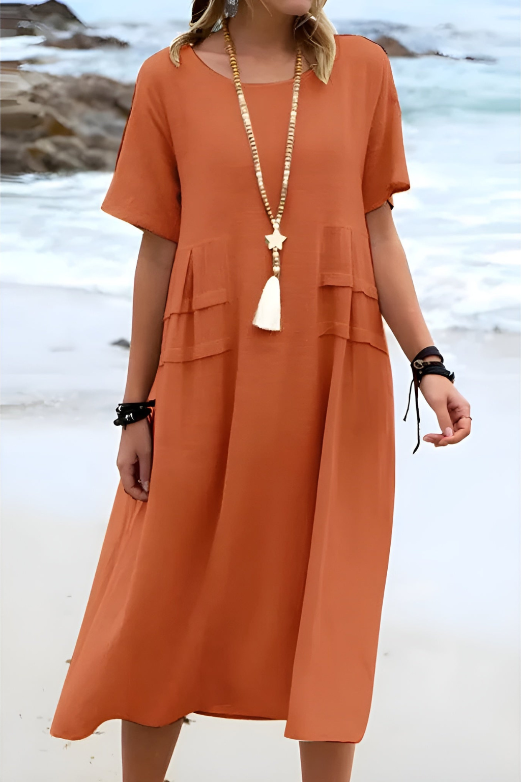 Martha™ | Elegante jurk met ronde hals