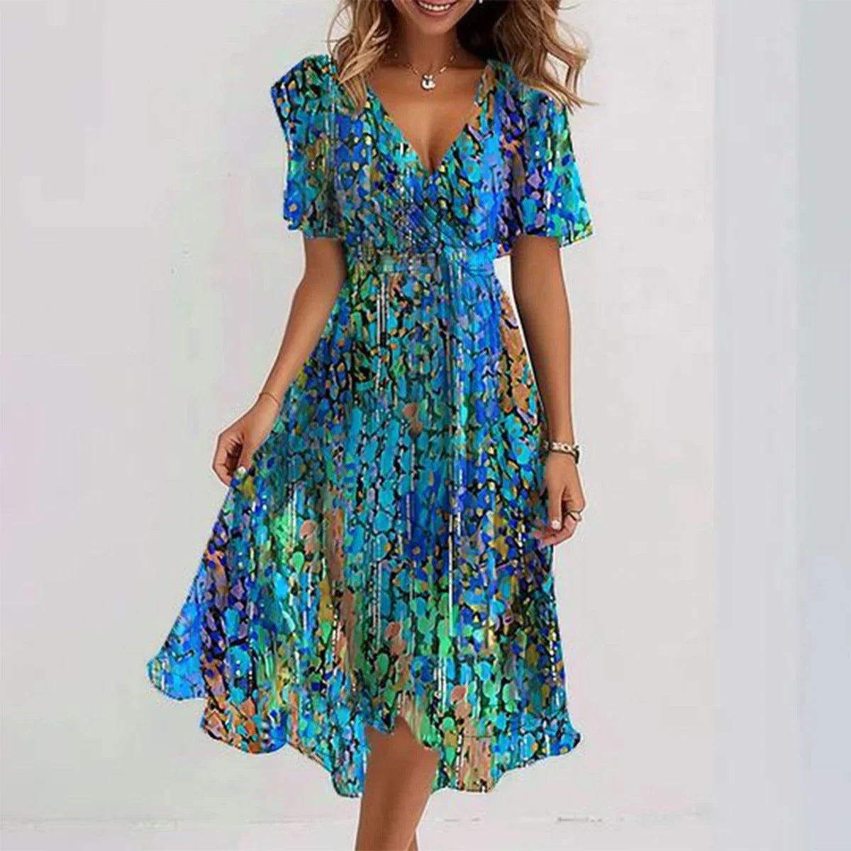 Sophie | Elegant Flowing Midi Dress