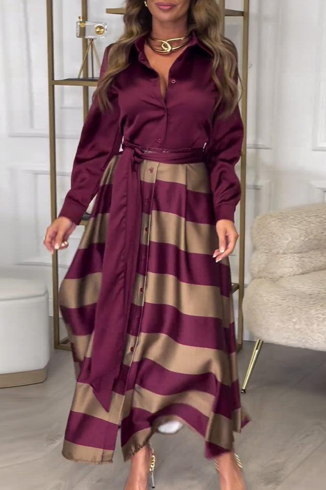 Elisa™ | Gestreepte Jurk