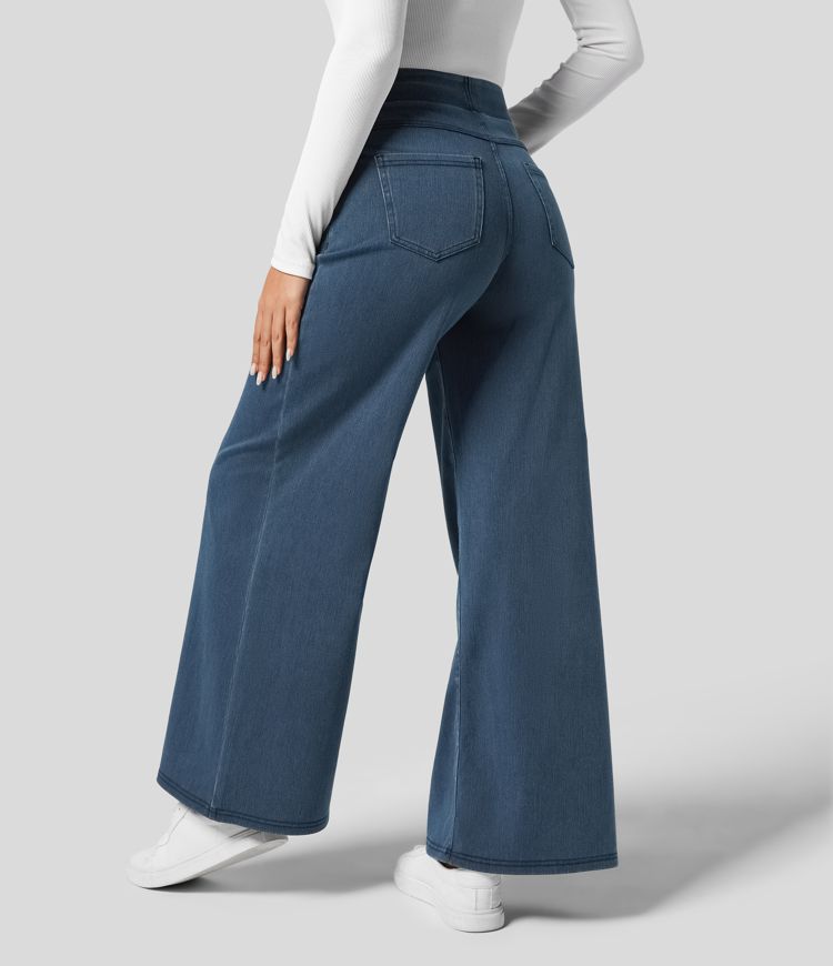 Evie™ | Comfy Elastische Broek met Hoge Taille