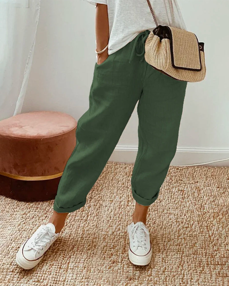 Tineke™ | Casual linnenbroek