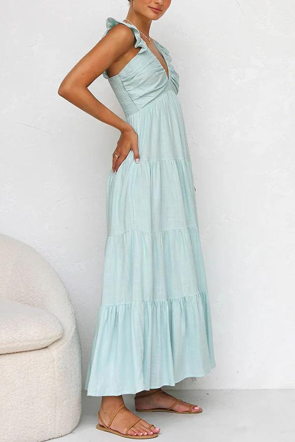 Janine™ | Elegante jurk met V-hals