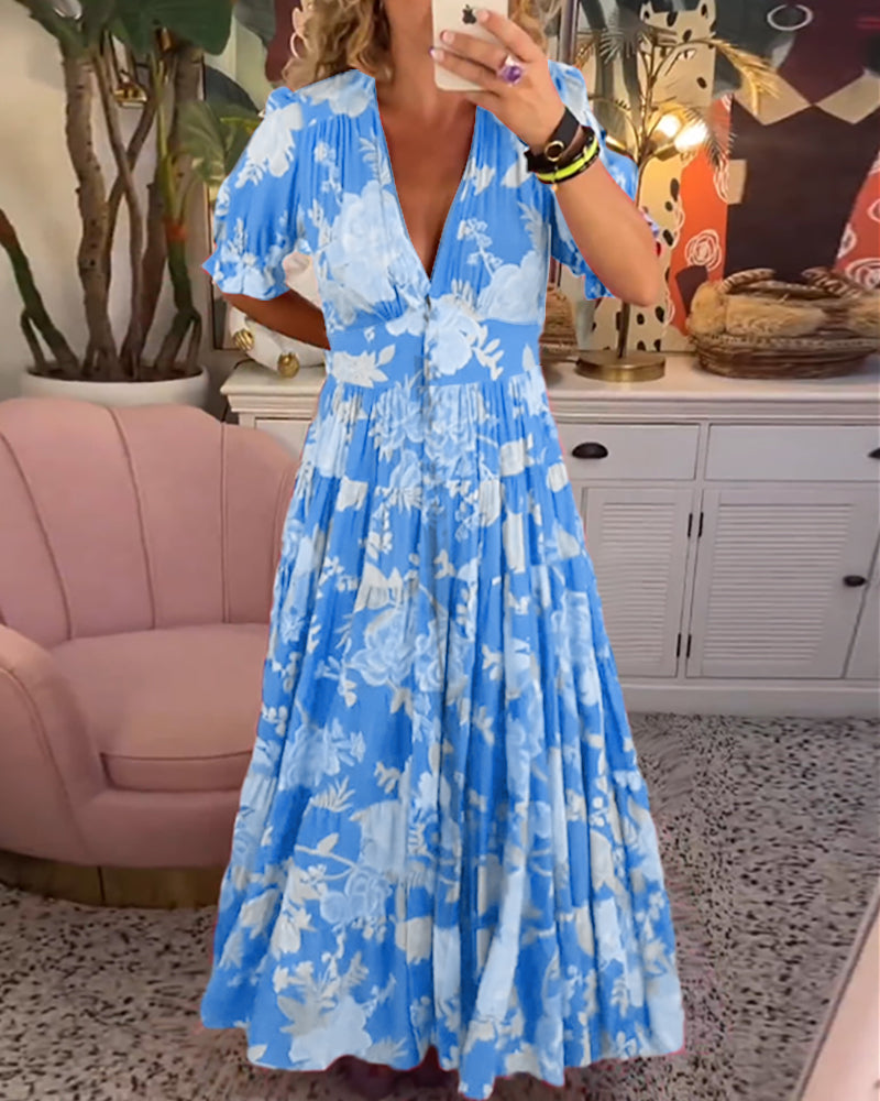Sierra | Elegant Maxi Floral Dress