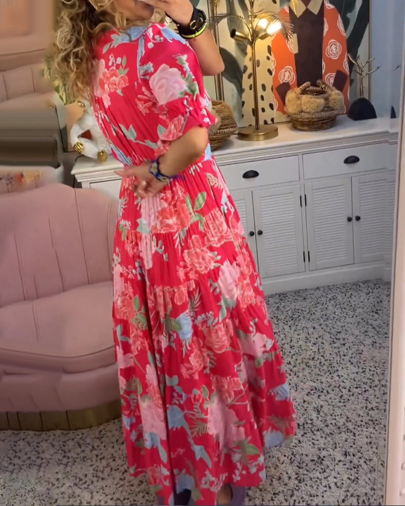 Sierra | Elegant Maxi Floral Dress