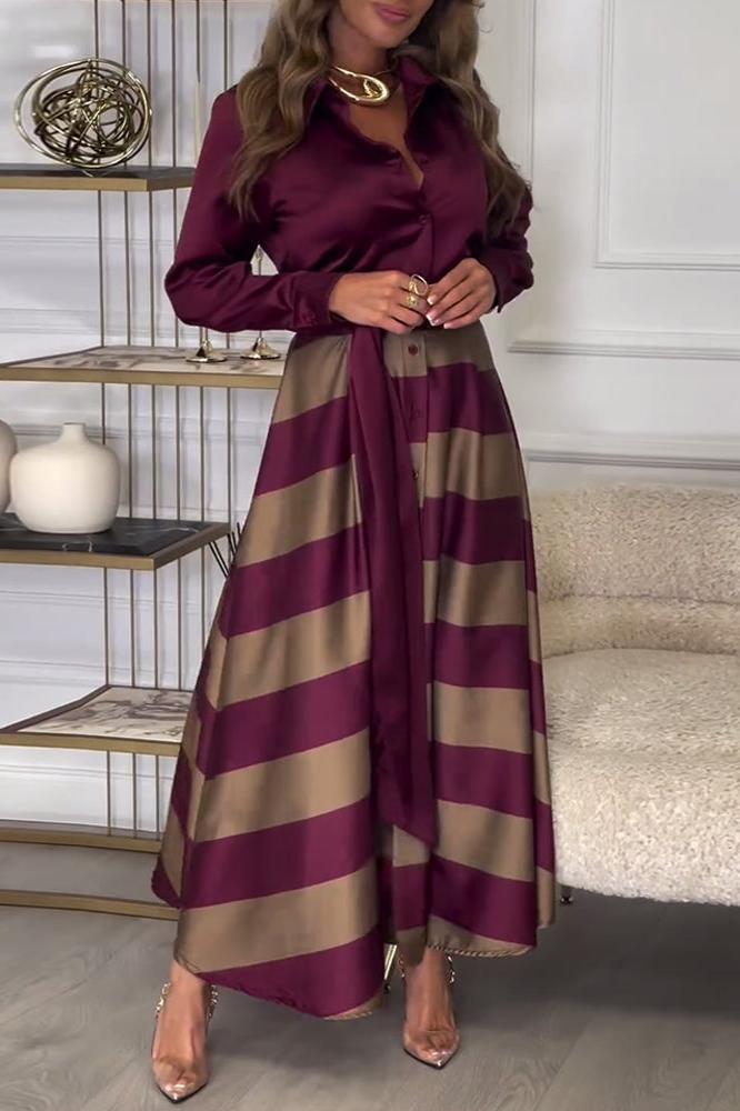 Elisa™ | Gestreepte Jurk