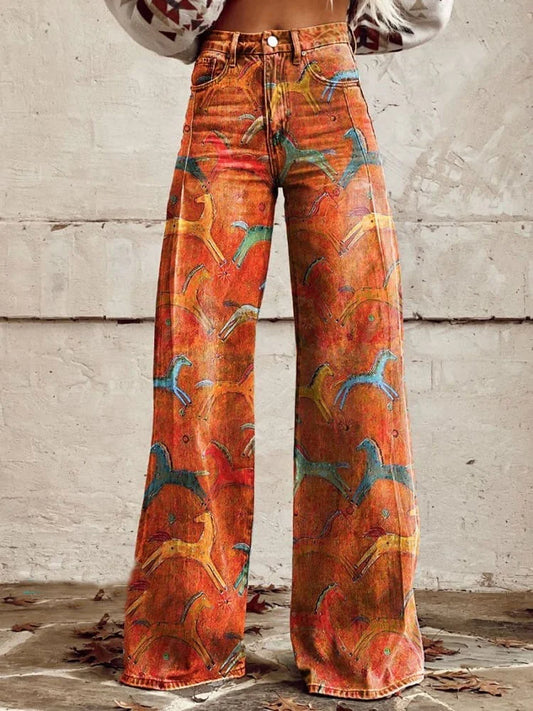 Sierra | Casual High Waist Wide Leg Jeans