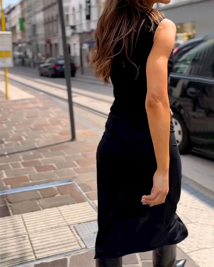 Vela™ - Long sleeveless dress