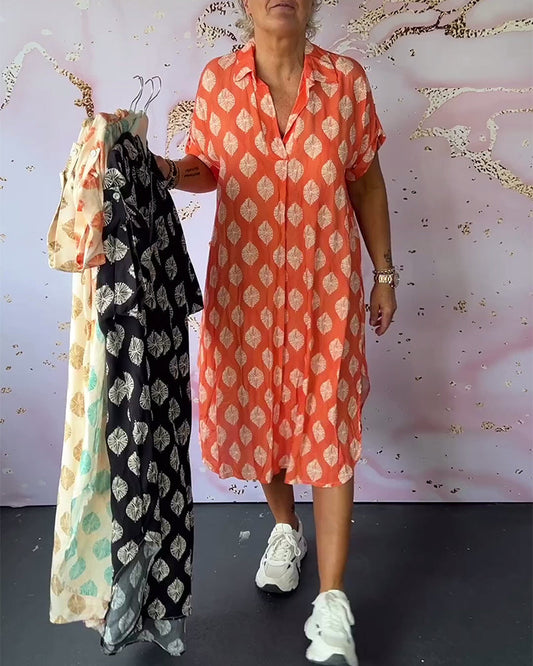 Dini™ | Stylish dress with a V-neck