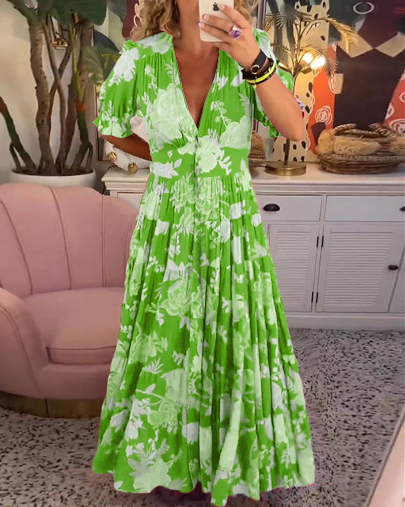 Sierra | Elegant Maxi Floral Dress