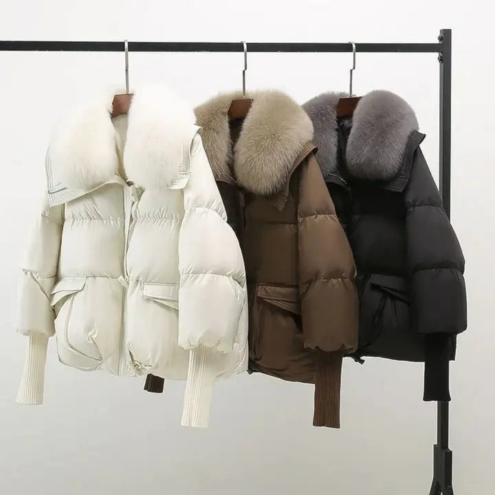 CHRISTINA® – Winter coat with luxurious fur collar