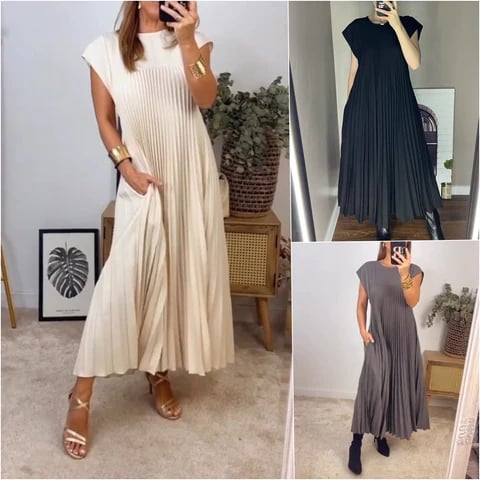 Joyce™ | Elegant Geplooide Jurk
