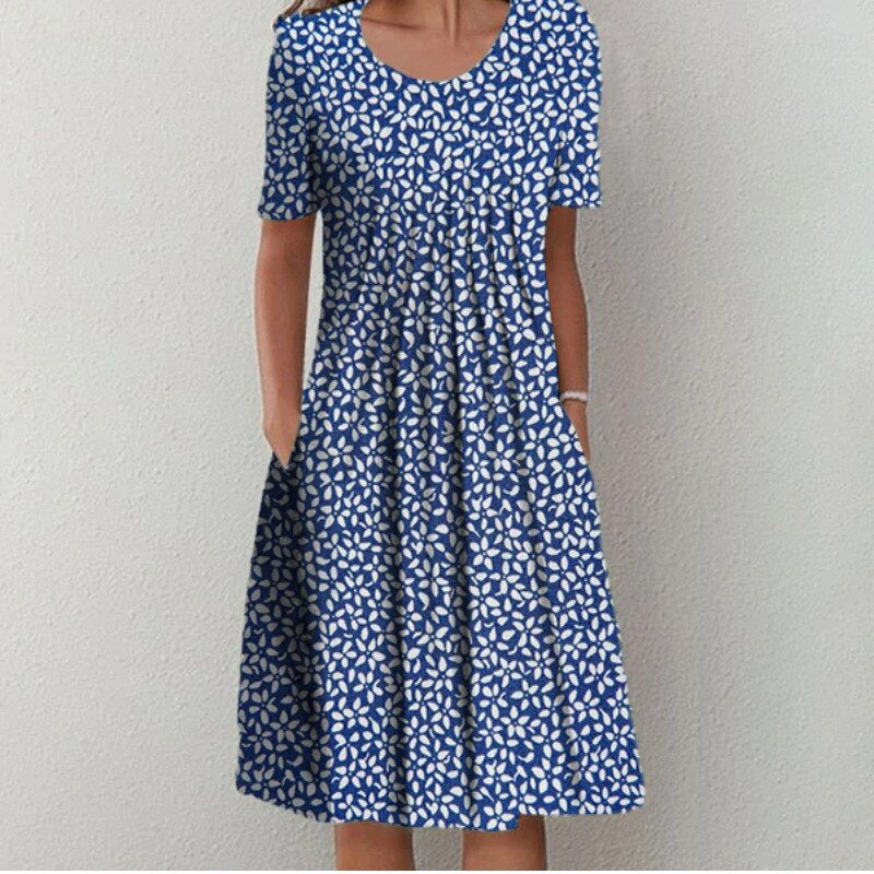 Sarah | Casual Midi Dress with Pockets